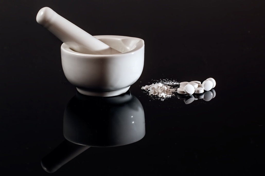 medicine on the table